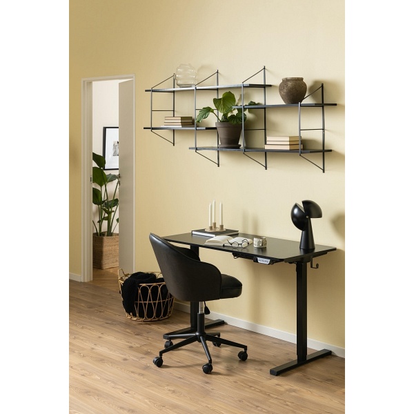 Półka Belfast 2 popielaty czarny - ACTONA